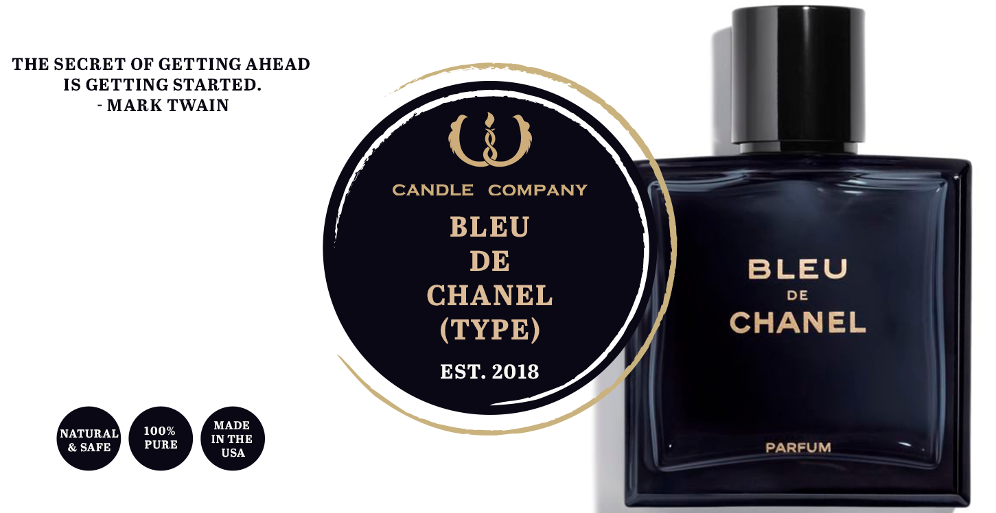 A Bleu De Chanel Scented Candle for Men – PostonLuxuryCandles